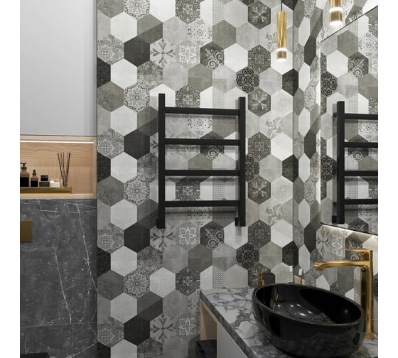 Полотенцесушитель водяной Grota Soffi 430x600 черный Soffi 430x600 N RAL9005