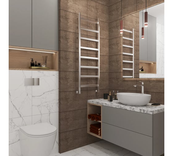 Полотенцесушитель водяной Grota Soffi 430x1200 хром глянцевый Soffi 430x1200 NP