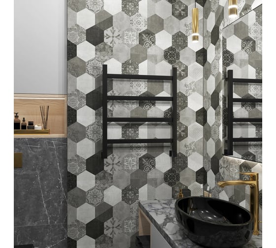 Полотенцесушитель водяной Grota Soffi 530x600 черный Soffi 530x600 N RAL9005