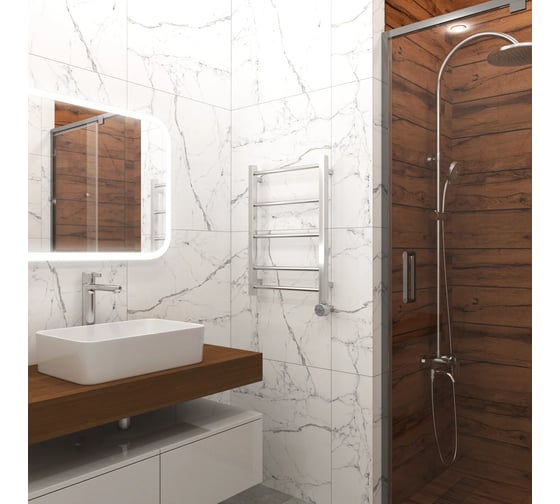 Полотенцесушитель электрический Grota Simple 430x600 хром глянцевый Simple 430x600 NP EL