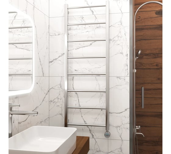 Полотенцесушитель электрический Grota Simple 430x1200 хром глянцевый Simple 430x1200 NP EL