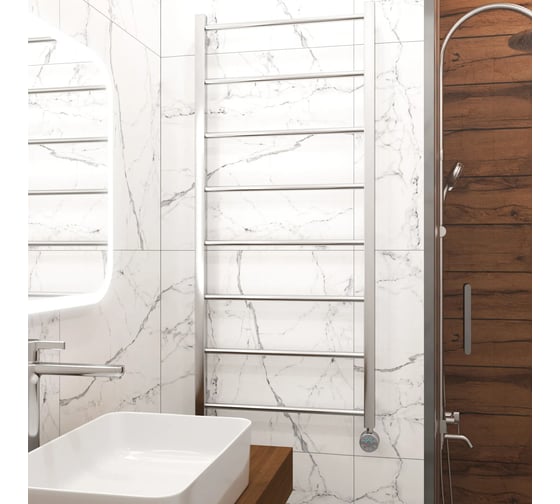 Полотенцесушитель электрический Grota Simple 530x1200 хром глянцевый Simple 530x1200 NP EL