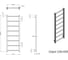 Полотенцесушитель электрический Grota Simple 530x1200 черный Simple 530x1200 NRAL 9005 EL 4