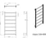 Полотенцесушитель электрический Grota Simple 530x1000 черный Simple 530x1000 N RAL 9005 EL 5