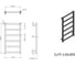 Полотенцесушитель электрический Grota Soffi 430x800 черный Soffi 430x800 N  EL RAL9005 5