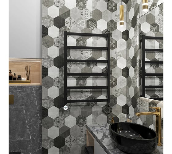 Полотенцесушитель электрический Grota Soffi 530x800 черный Soffi 530x800 N  EL RAL9005