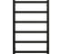 Полотенцесушитель электрический Grota Soffi 530x800 черный Soffi 530x800 N EL RAL9005 1