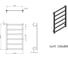 Полотенцесушитель электрический Grota Soffi 530x800 черный Soffi 530x800 N EL RAL9005 5