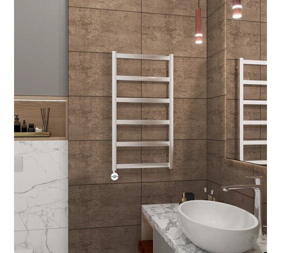 Полотенцесушитель электрический Grota Soffi 430x800 хром глянцевый Soffi 430x800 NP EL