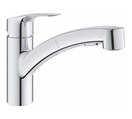 Смеситель для кухонной мойки GROHE Eurosmart 2021 низкий, выдвижной излив 30305001 1