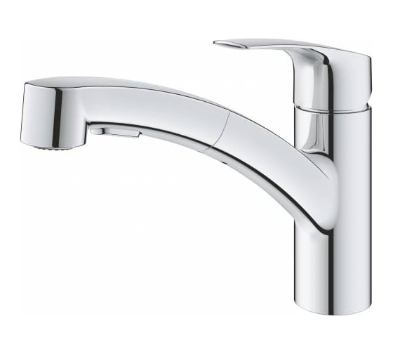 Смеситель для кухонной мойки GROHE Eurosmart 2021 низкий, выдвижной излив 30305001