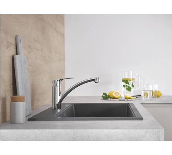 Смеситель для кухонной мойки GROHE Eurosmart 2021 низкий излив 33281003