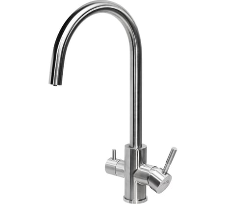 Смеситель для кухни Профсан ПСМ нержавеющая сталь AISI-304, с подключением фильтра, тип См-МОЦБА PSM-300-11