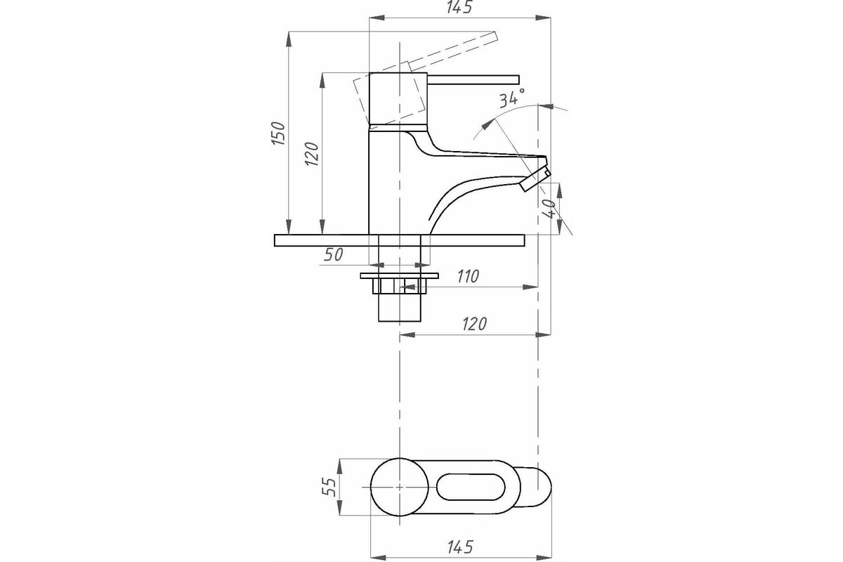 Смеситель для раковины Профсан ПСМ тип См-УмОЦБА PSM-740-008 - выгодная ...