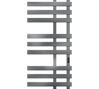 Полотенцесушитель дизайнерский электрический профильный Bauedge BAU Blizzard Gun Grey 50x100, 9 планок, темно-серый металлик DB-0110