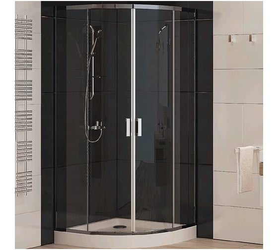 Душевой уголок Koller Pool LLR2/900 Brillant/Transparent полукруглый 555-9000KP0-00-02