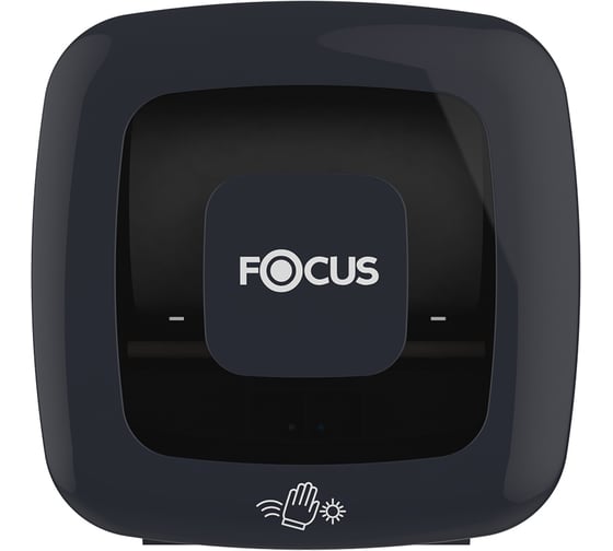 Сенсорный диспенсер для рулонных полотенец FOCUS пластик, черный H-8076281