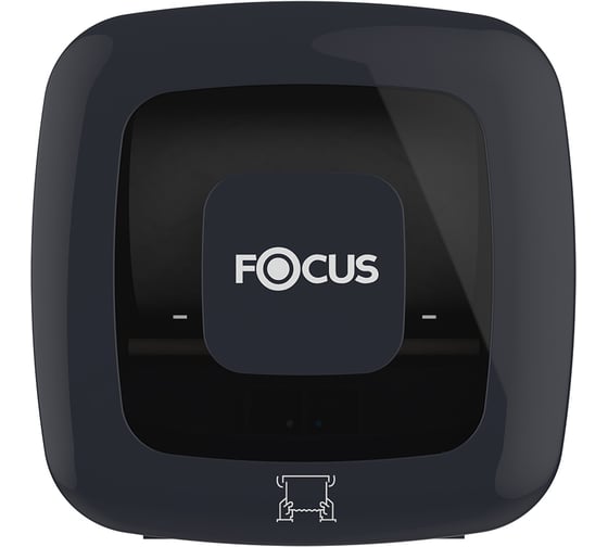 Диспенсер для рулонных полотенец FOCUS черный, пластик H-8076282