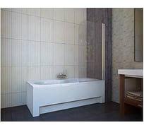 Шторка на ванну Koller Pool один элемент, 750х1400 right chrome, grape QP93