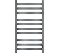 Полотенцесушитель электрический профильный Bauedge BAU Hotel Veer Gun Grey 50x100, 10 планок, универсальный, темно-серый металлик DB-0117
