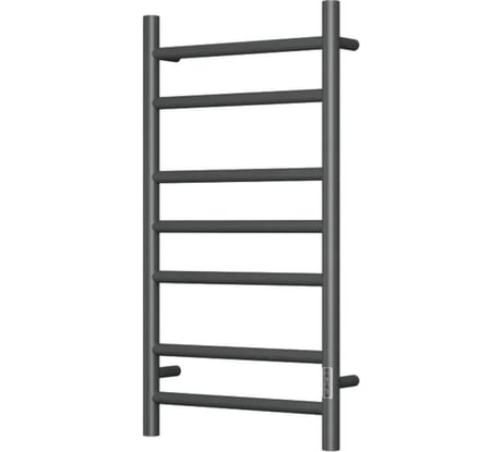 Полотенцесушитель электрический Bauedge BAU Stil Gun Grey 40x80, 7 планок, универсальный, темно-серый металлик DB-0095