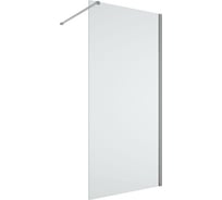 Душевая перегородка Bauedge BAU Stil 190х90 см, прозрачное стекло 6 мм, хромированный профиль TY0020