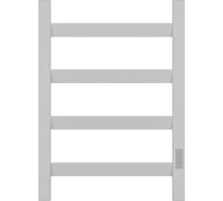 Электрический полотенцесушитель Bauedge профильный BAU Hotel Veer 40x60, 4 планки, универсальный, белый полуматовый DB-0122