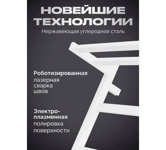 Электрический полотенцесушитель BAUMARK Carrat 60/50 квадрат, белый BM09065W