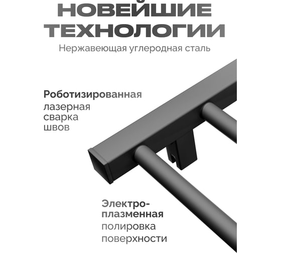 Электрический полотенцесушитель BAUMARK Forest 80/50 графит BM10085GR