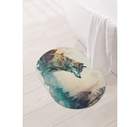 Коврик для ванной и туалета JOYARTY Одинокий волк 58x38 см sbm_430050_58x38