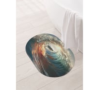 Коврик для ванной и туалета JOYARTY Кольцевая волна 58x38 см sbm_430057_58x38
