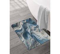 Коврик для ванной и туалета JOYARTY Волны 58x38 см, sbmrec_sd3531_58x38