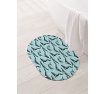 Коврик для ванной и туалета JOYARTY Китовый рай 58x38 см sbm_430049_58x38