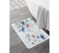 Коврик для ванной и туалета JOYARTY Акварельные цветы 58x38 см, sbmrec_sd3527_58x38