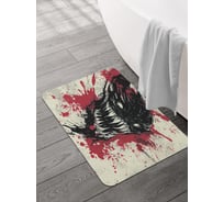 Коврик для ванной и туалета JOYARTY Монстр в деле 58x38 см, sbmrec_sd3855_58x38