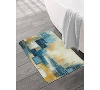 Коврик для ванной и туалета JOYARTY Квадрат на красках 58x38 см, sbmrec_sd3568_58x38