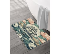 Коврик для ванной и туалета JOYARTY Корабль в пути 58x38 см, sbmrec_sd3484_58x38