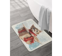 Коврик для ванной и туалета JOYARTY Неожиданный подарок 58x38 см, sbmrec_sd3977_58x38