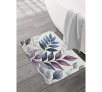 Коврик для ванной и туалета JOYARTY Листья бледные 58x38 см, sbmrec_sd3505_58x38