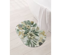 Коврик овальный для ванной и туалета JoyArty "Геометрия в цветах" 58x38 см, sbm_sd3515_58x38