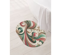 Коврик овальный для ванной и туалета JoyArty "Красочная роспись" 58x38 см, sbm_sd3923_58x38