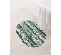 Коврик овальный для ванной и туалета JoyArty "Коллаж гор" 58x38 см, sbm_sd3939_58x38