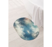 Коврик овальный для ванной и туалета JoyArty "Размытая краска" 58x38 см, sbm_sd3569_58x38