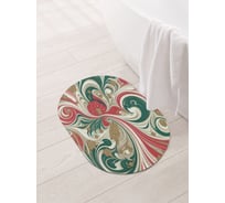 Коврик овальный для ванной и туалета JoyArty "Хаотичные разводы" 58x38 см, sbm_sd3922_58x38
