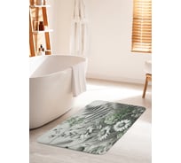 Коврик для ванной комнаты и туалета противоскользящий JoyArty "Зеленая композиция" 60x100 см bath_sd3489_60x100