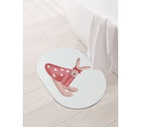 Коврик для ванной и туалета JOYARTY 58x38 см Винтажный зайка sbm_429244_58x38