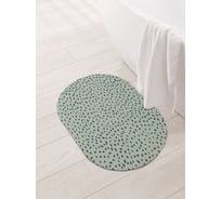Коврик для ванной и туалета JOYARTY Пушистая геометрия 58x38 см sbm_430113_58x38