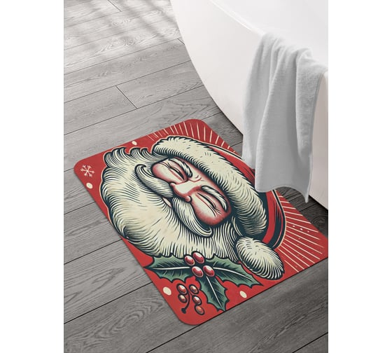 Коврик для ванной и туалета JOYARTY Ухмылка Дедушки 58x38 см, sbmrec_sd3957_58x38 1