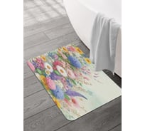 Коврик для ванной и туалета JOYARTY Цветы в поле 58x38 см, sbmrec_sd3427_58x38