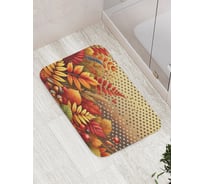 Коврик для ванной комнаты и туалета противоскользящий JoyArty "Осенняя композиция" 52x77 см bath_sd4016